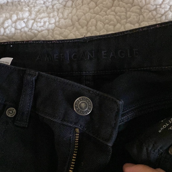 AE black destressed denim jeans New without tags - Picture 4 of 9